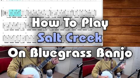 How To Play Salt Creek On Bluegrass Banjo Youtube