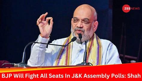 Bjp To Contest All Seats In Upcoming Jammu And Kashmir Assembly Polls