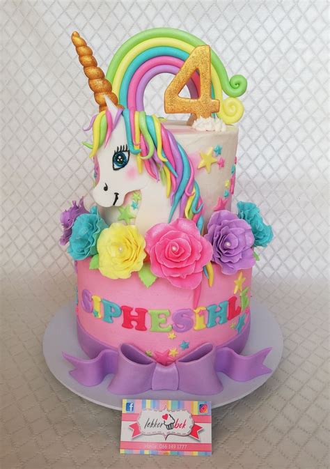 2 Tier Unicorn Cake Unicorn Birthday Cake Unicorn Cake Design Mini