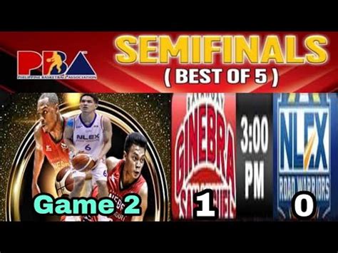 Ginebra Vs NLEX Game 2 Semi Finals PBA Live Scoreboard King YouTube