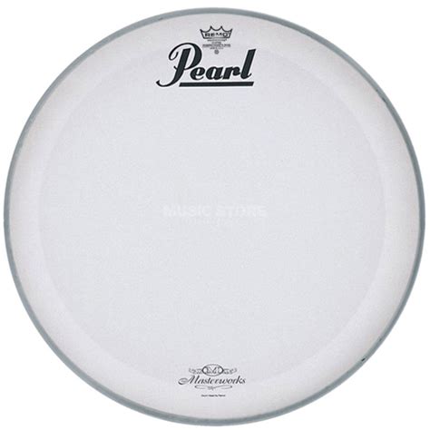 Pearl Bass Drum Front Head Mwh 22pl 22 White Masterworks Logo Dv247