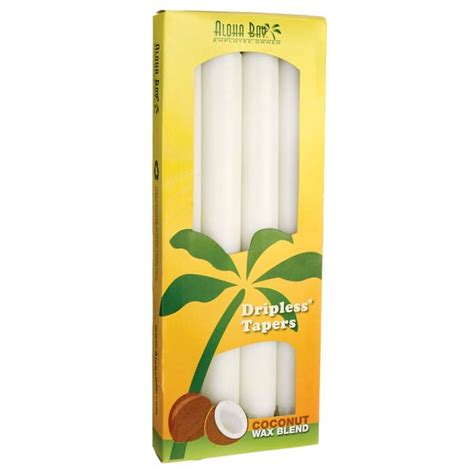 Save 53 Aloha Bay White Unscented Palm Taper Candles 4 Ct