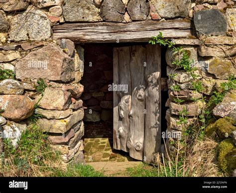 medieval cellar  wooden door  kaszuby poland stock photo alamy