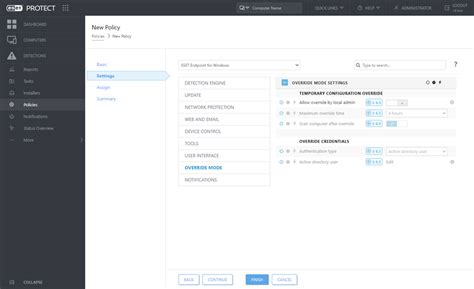 C Mo Utilizar El Modo De Anulaci N Eset Protect Ayuda En L Nea