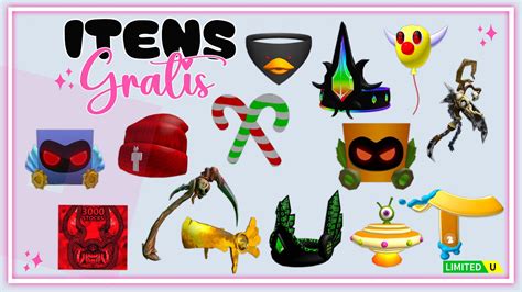 PEGUE 14 ITENS GRATIS NO ROBLOX YouTube