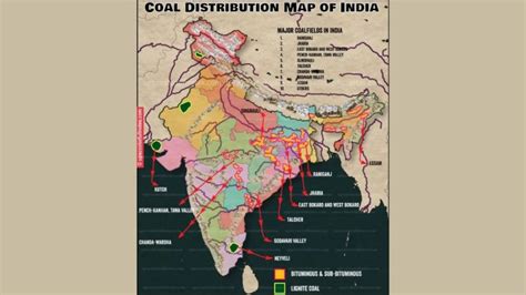 List Of Indias Major Coal Fields And Important Coal Mines