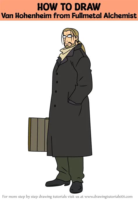 How To Draw Van Hohenheim From Fullmetal Alchemist Fullmetal Alchemist