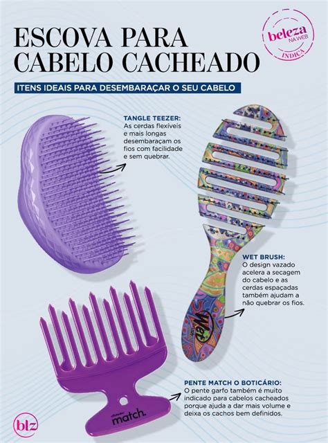 Qual A Melhor Escova Para Cabelo Cacheado Beleza Na Web Escova