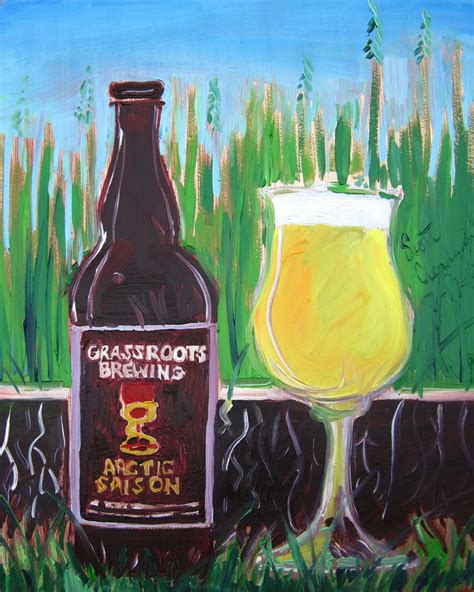 Beer Painting of Arctic Saison by Grassroots Brewing. Year of Beer ...