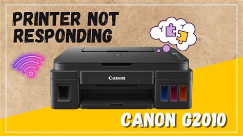 Printer Not Responding Canon G2010 How To Fix Youtube