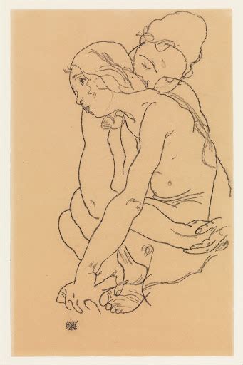 Woman And Girl Embracing Egon Schiele Google Arts Culture