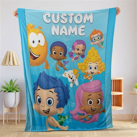 Customized Bubble Guppies Blanket Personalized Bubble Guppies Etsy