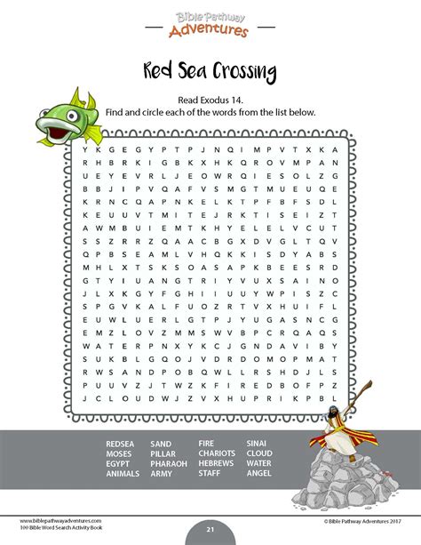 Crossing The Red Sea Activity Sheets