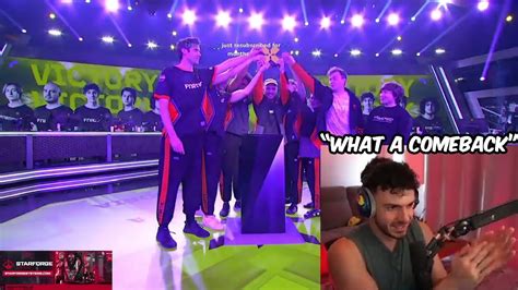 Tarik Reacts To Fnatic Lifting The Trophy After Beating Team Heretics