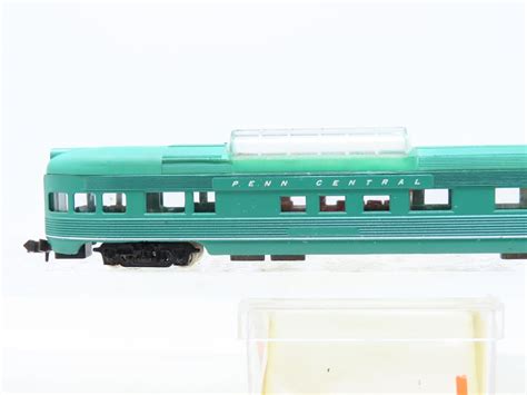 N Scale Con Cor Pc Penn Central Observation Dome Passenger Car Ebay