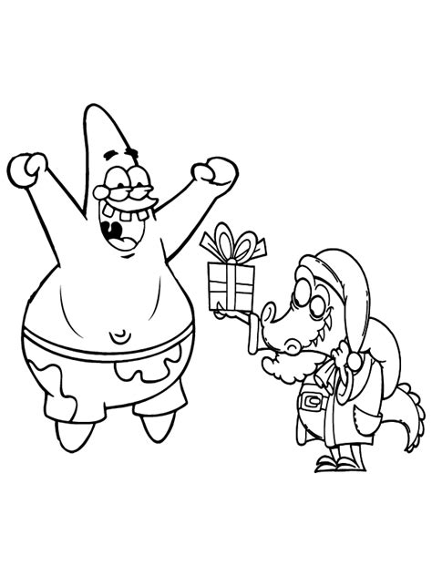 Patrick Star Coloring Page