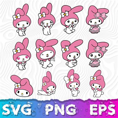 melody svg sanrio svg  melody cricut  melody png inspire