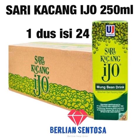 Jual Ultra Sari Kacang Ijo Ultra Sari Kacang Hijau 250ml Dus Shopee