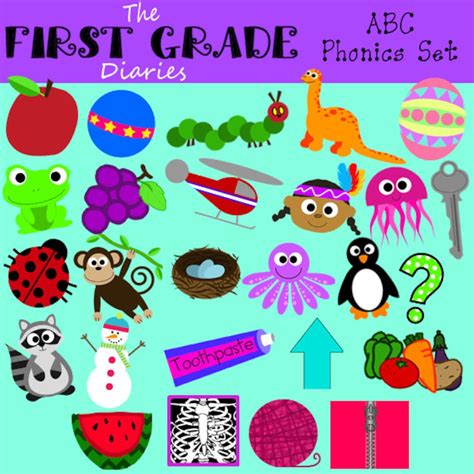 ABC Phonics digital Clip Art Alphabet - Etsy