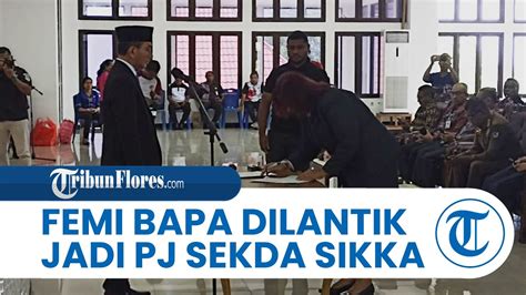 Pj Bupati Sikka Lantik Femi Bapa Jadi Penjabat Sekda Firminus Parera