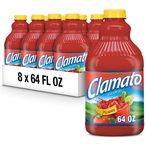 Amazon Clamato Picante Tomato Cocktail Fl Oz Bottle Pack Of