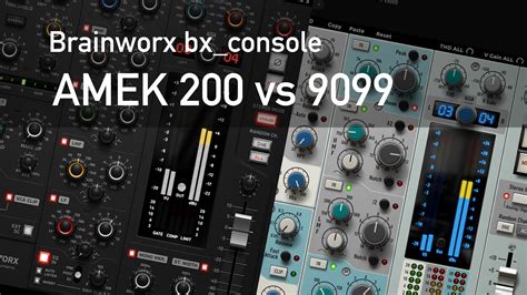 Brainworx Bx Console Amek Vs Amek Midi Audio Expert