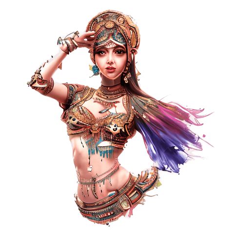 Belly Dancer Digital Graphic · Creative Fabrica