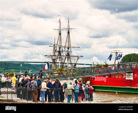 Rouen Francia Junio Circa Hermione Goleta De Tres M Stiles