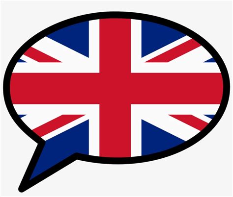 English Speech Balloon British Flag Speech Bubble Free Transparent