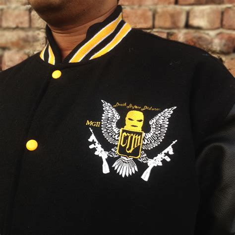 Custom Letterman Jackets Black Wool And Black Leather With Athletic