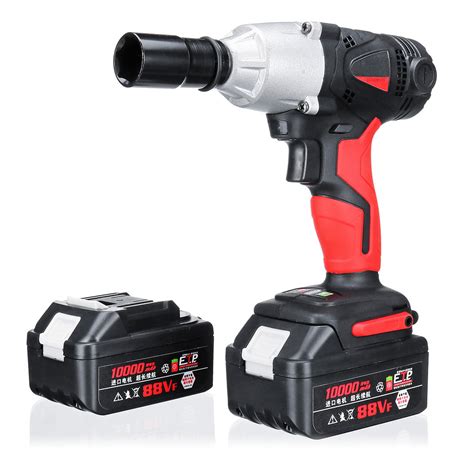 New 300N.M 10000mah Cordless Electric Wrench Driver Drill LED light ...