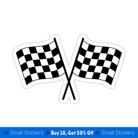 Racing Flags Sticker by Crusianna - Vinyl Decal Stickers