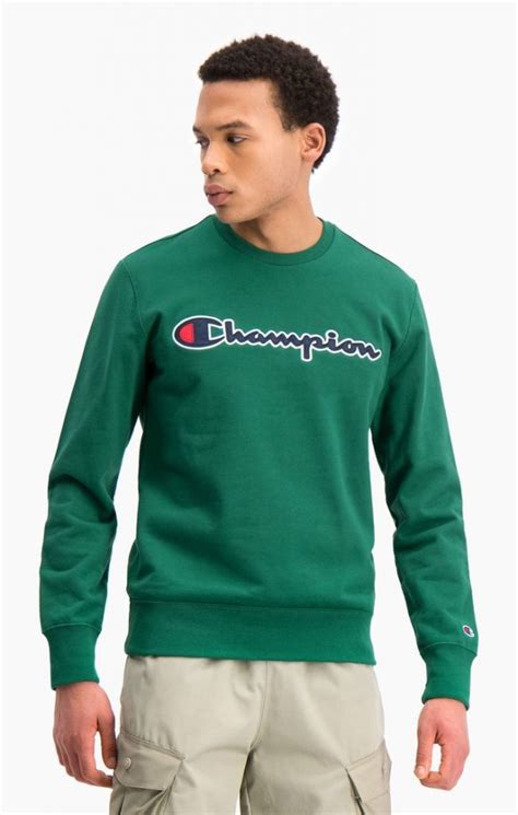 Buy Champion Crewneck Sweatshirt Green Scandinavian Fashion Store