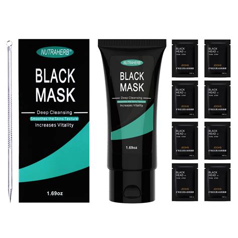 Blackhead Remover Strips Plus Charcoal Mask And Extractor Tool Eight Concentrated Pore Strips