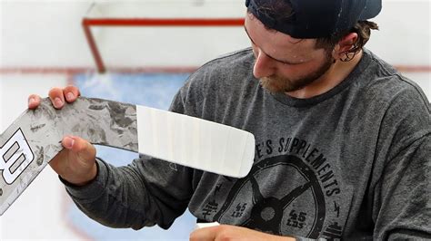 How A Pro Goalie Tapes His Stick YouTube