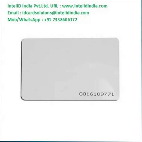 Proximity RFID 125 Khz Card Blank RFID Card Size Small At Rs 9 Piece