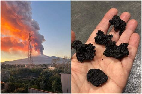 Catania Si Risveglia Ricoperta Di Cenere E Lapilli Dopo La Spettacolare