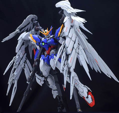 Painted Build Hirm 1100 Wing Gundam Zero Custom Ew