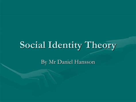 Ppt Social Identity Theory Powerpoint Presentation Id