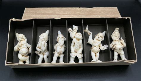 Set Of Fontanini Depose Italy Figurines Dwarfs Depose Etsy