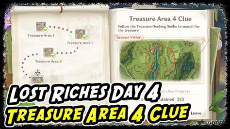 Lost Riches Day 4 Treasure Area 4 Clue Genshin Impact Lost Riches Day