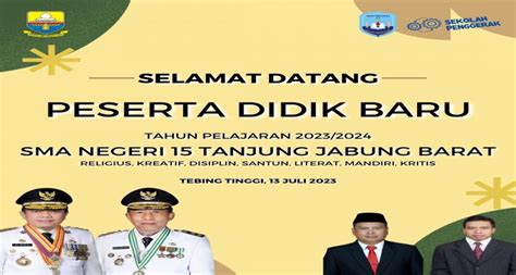 Selamat Datang Peserta Didik Baru Sma Negeri Tanjung Jabung Barat