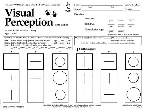 Vmi Percepción Visual Terapia Ocupacinal Studocu