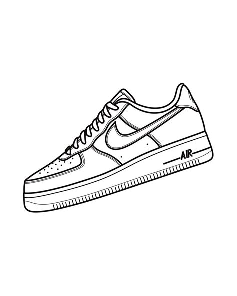 How To Draw Nike Air Force 1