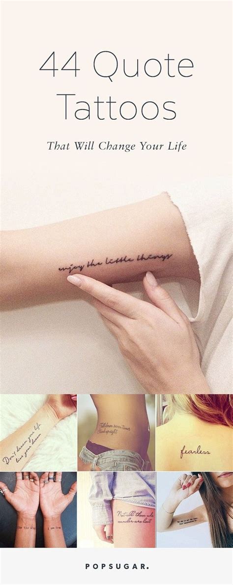 Get Inspired For Your Next Ink With These 70 Beautiful Quote Tattoos Tattoo Quotes Tattoos