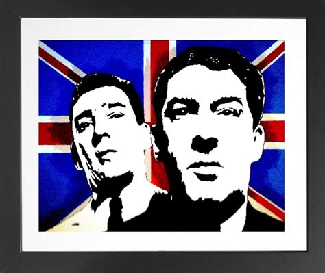 The Kray twins portrait limited edition print. Only 50 | Etsy