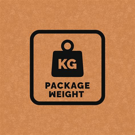 Package Weight Packaging Mark Icon Symbol Vector Vector Art At