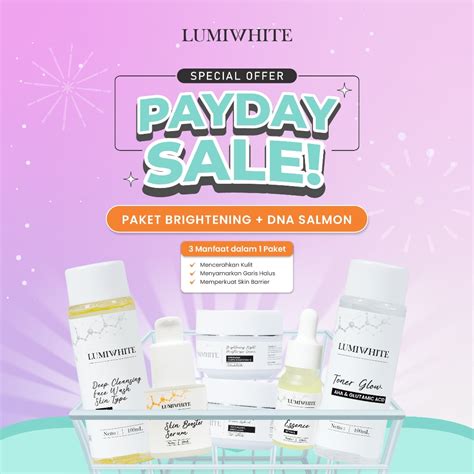 Jual Lumiwhite Paket Brightening Serum Dna Salmon Facewash Toner