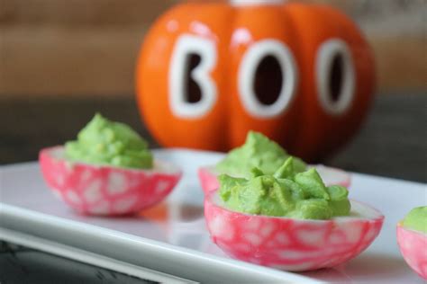 Spooky Bloodshot Eye Deviled Eggs Food Devoted