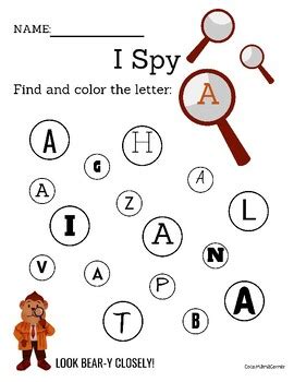 Alphabet I Spy! by CocoMamaCorner | TPT